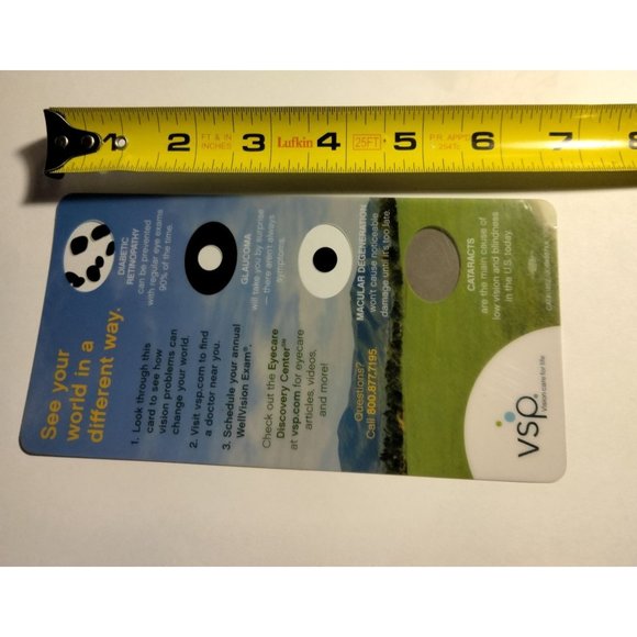 VSP Eye Chart Glaucoma Cataracts Macular Degeneration Diabetic Retinopathy - Picture 4 of 4